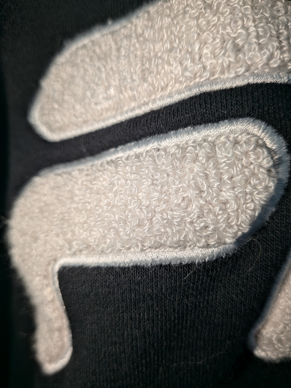 FILA Women's Black Hooded Sweatshirt with White Logo - Picture 5 of 8